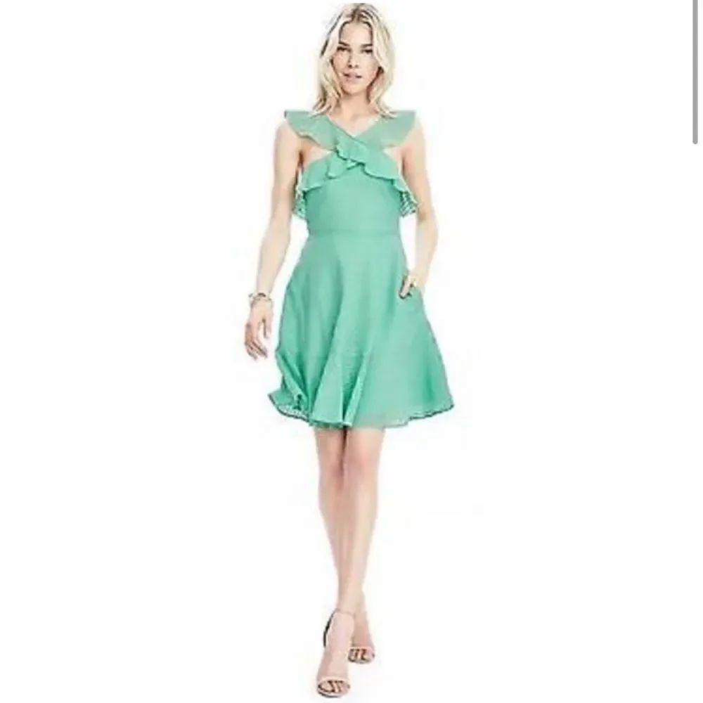 New! Banana Republic Mint Green Cross Cross Dress